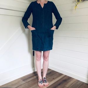 🧵🐳-Boden Denim Shirt Dress-🧵🐳